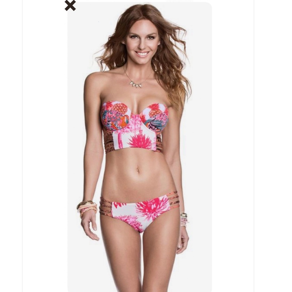(BOTTOMS) Maaji Real Cool Cat Reversible Bikini Bottoms.